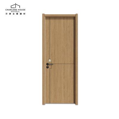 China Modern Sleek Modern Oak Aluminum Solid Core FULL Decor Interior Door for sale