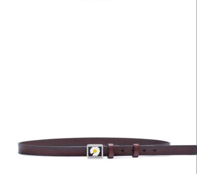 China Lady's Fashion/Daily Use Belt is made of pure cowhide and is guaranteed to last 30 years 2.5cm wide for sale