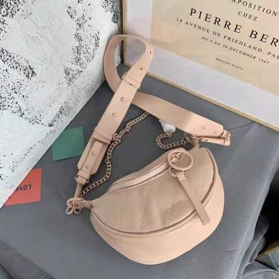 China Fashion/Daily Use New Tide Cross-body Bag Female Fashion K Chest Bag Soft Leather Leisure Korean Girls Small Fanny Pack for sale