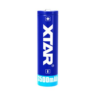 China Toys XTAR High Quality Rechargeable Protected 3.6V 18650 3500mAh Lithium Ion Battery For Flashlight for sale