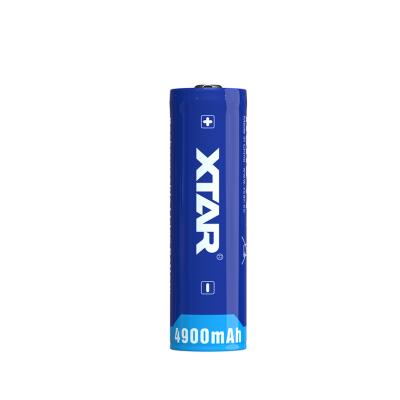 China Toys XTAR High Quality INR 3.6V 21700 4900mAh 21700 Rechargeable Protected Lithium Ion Battery For Flashlight for sale