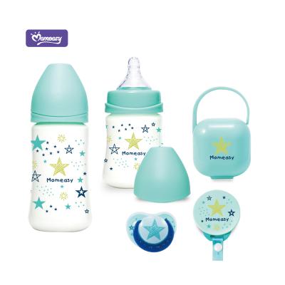 China Momeasy BPA Free Baby Bottle Set Newborn MOQ One Set Carton Factory Supply Directly for sale