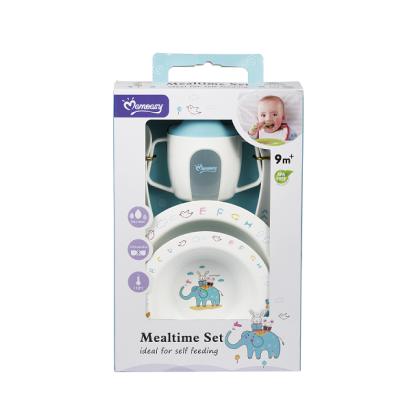 China BPA Free 5 in 1 Baby Mealtime Set Dinnerware Baby Gift Set Feeding Set for sale