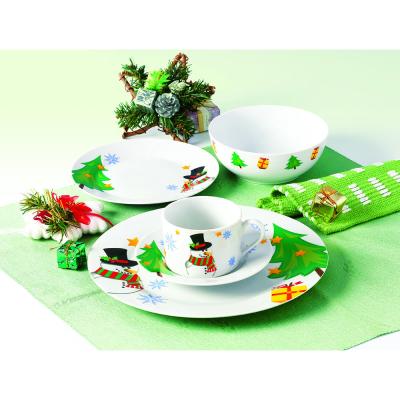 China Wholesale Viable Christmas Newly Design Ceramic 20pcs Dinner Set for sale