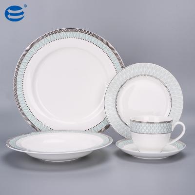 China Sustainable Excellent Porcelain Dinner Sets Dinnerware Western Tablewere Set for sale