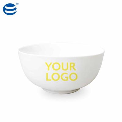 China Viable Factory Custom OEM Logo Porcelain Dinner Beware New Bone China Ceramic Bowl With Color Box Packing for sale