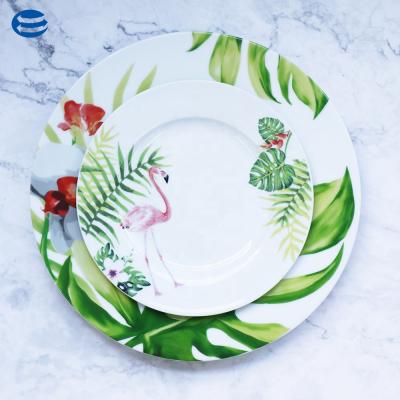 China Custom Color Custom Color Party White Gold Charger Decorative Folding Dishes and Dishes for Dinner for sale