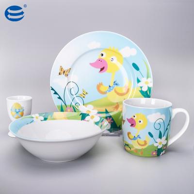 China Excellent Custom Minimalist Western Dinner Set Dinner Sets Super White Bone for sale