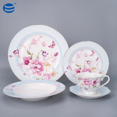 China Excellent Viable White Personal Dish For Restaurants Porcelain Dinnerware Ceramic Dinner Dish Sets for sale