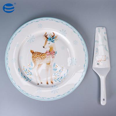 China Excellent New Sustainable Bone China 2pcs Western Cake Set Eco - Friendly for sale