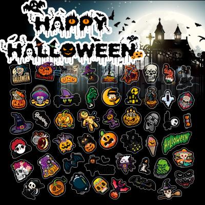 China Decorative PVC Mini Laser Decorations Laptop Cup Wall Stickers DIY Sticker Halloween Stickers 50pcs/set Non Repeating New Fashion L94 for sale