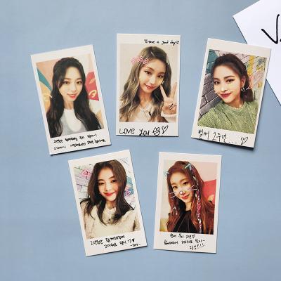 China Kpop Postcard 5pcs/set ITZY Photocard Korean Polaroid Card Fans Collectible Gift Voucher LOMO Customizable Q95 Card for sale