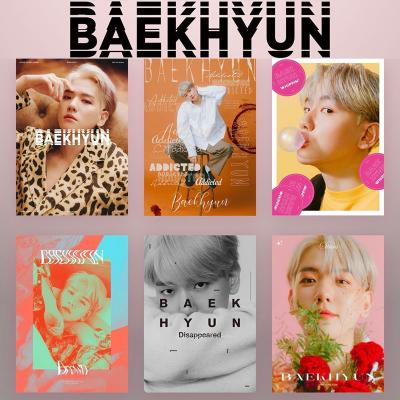 China Waterproof+ECO-Friendly Kpop Poster BAEKHYUN Japan Mini Mini Album Collective Poster Wall Stickers Customizable Decorative Gift Q100 for sale