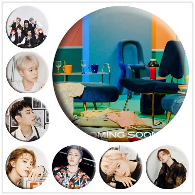 China Kpop ASTRO Badge SWITCH ON New Album Pin Round Tinplate Badge Key Chain Mirror Bag Clothes Pendant Gifts Customizable Q133 for sale