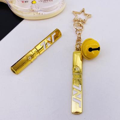 China Kpop Key Ring Metal Brooch Bells Key Chain 1pcs TNT Metal For Fans Collection Gift Key Chain Key Accessories Bag Pendant Q362 for sale