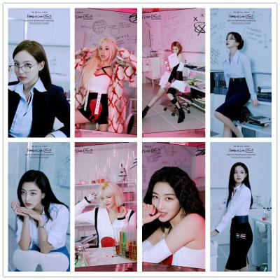 China Traditional Kpop Poster 2pcs/set Album Formula New TWICE Love O+T=3 Poster Wall Decor Sticker For Fans Collection Gift Poster Q525 for sale