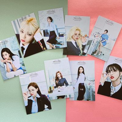 China Korean New Korean Kpop Photocard 9pcs/set Album Formula TWICE Love O+T=3 Postcard For Fans Collection Customizable LOMO Gift Voucher Card Q542 for sale