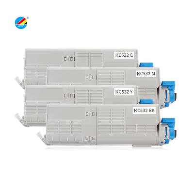 China KST COMPATIBLE good quality toner cartridge for OKI C532dn C542dn MC563dn MC573dn factory bulk toner premium original for sale