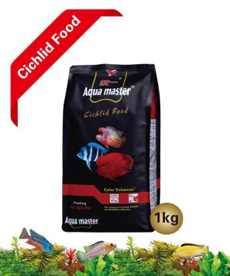 China Fish Aqua Master, Parrot Fish & Red Cichlid Food, Color Enhancer, High Protein & Astaxanthin - 1kg (m) for sale