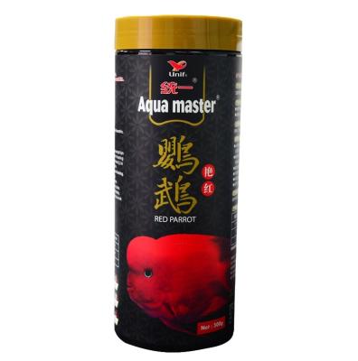 China Fish Aqua Master, Parrot Fish & Red Cichlid Food, Color Enhancer, High Protein & Astaxanthin - 500g(m) for sale