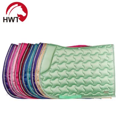 China Satin Satin Saddle Pad Horse Saddlepad Saddle Cloth Base Customized Equestrian Equipment for sale