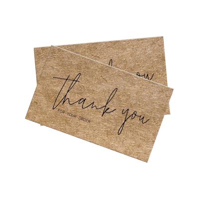 China paper & Cardboard Thank You Card After-Sales Service Praise Message Thank You Card For Order for sale