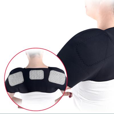 China Elasticity Self Heating Shoulder Support Adjustable Back Shoulder Guard Corrective Support for sale