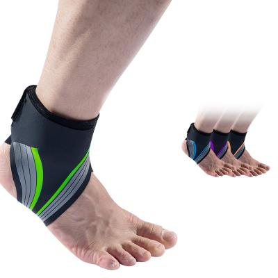 China Breathable Adjustable Protection Elasticity Ankle Brace Polyester Ankle Support for sale