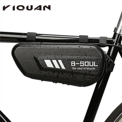 China Waterproof Bicycle Shell Triangle Bagupper Tube Bicycle Durable Outdoor Bagbicycle Bag Recycling Hard Bag for sale