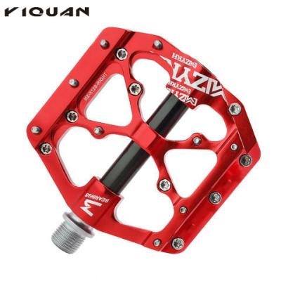 China Durable Flat Bicycle Pedal Sealed Wide Platform MTB Road 3 Bearings Mountain Bike Pedals Bicicleta for sale