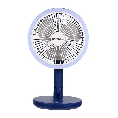 China Emergency 8 Inch Solar Panel Rechargeable Foldable Desktop Fan With Portable Handheld Fan And Table Lamp Small High Speed ​​USB LED for sale