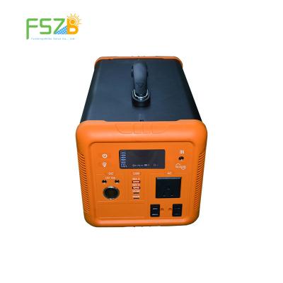 China High Capacity 1000W Lifepo4 Large Size C Fszb Type Lithium Outdoor Camping Solar Generator Portable Power Stations for sale