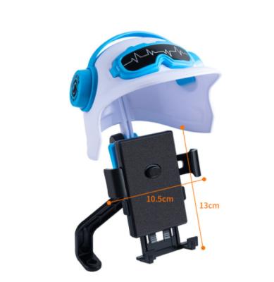 China Adjustable OEM ODM Factory Wholesale High Quality Motorcycle Phone Holder With Sunshade Helmet Mobile Phone Holder Handlebar Mounting for sale