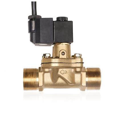 China High Flow Brass Gasoline Diesel Fuel Kerosene Cut Off Fuel Dispenser Solenoid Valve for sale