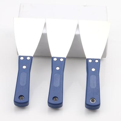 China Putty Dust Removal Film Removal Old Stainless Steel Wallpaper Paint Floor Remove Tools Plastic Handle Cleaning Putty Knife for sale