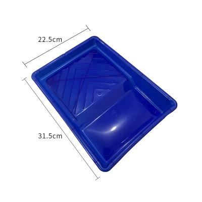 China Wall Paint Paint Roller Brush Plastic Paint Tray With Brush Holder for sale