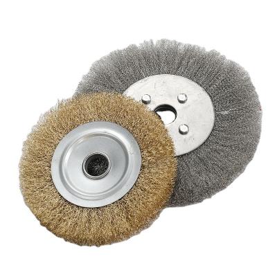 China Household Tool Kit Head Wheel Brush Wire Wheel High Quality Nylon Steel Nylon Grinding Polishing Brush for sale