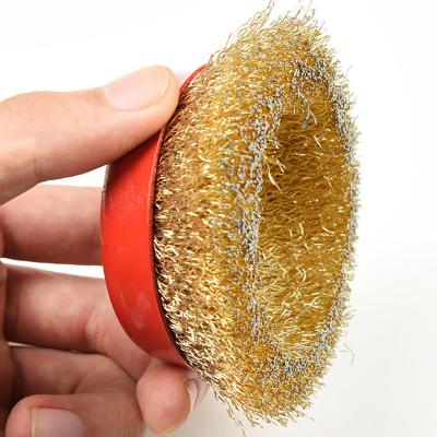 China Cleanging Wire Cup Brush Rotary Steel Wire Brush For Angle Grinder Clean And Polish Industry Metal Surface for sale