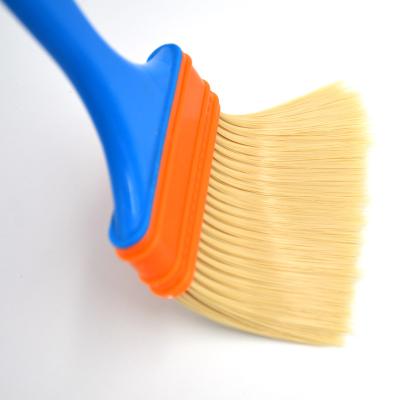 China Synthetic Filament Wall Paint Brush Brush Plastic Handle Polyester Paint Wall Brush for sale