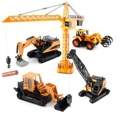 China 1:16 2.4G Hobby 12-Channel RC Excavator Engineering Trunk Toy Vehicle Rc Car 360 Degree Alloy Kids for sale