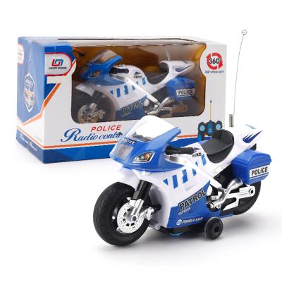 China Funny Remote Control Rotating RC Model Transforming Children Super Motorcycle Toys for sale