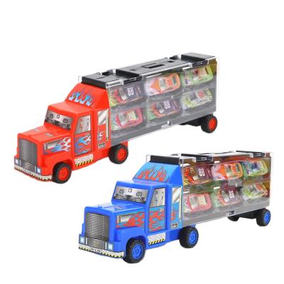 China Toy Best Selling Metal Container Car Diecast With Trunk Diecast Model Vehicles Model Kids Toys for sale