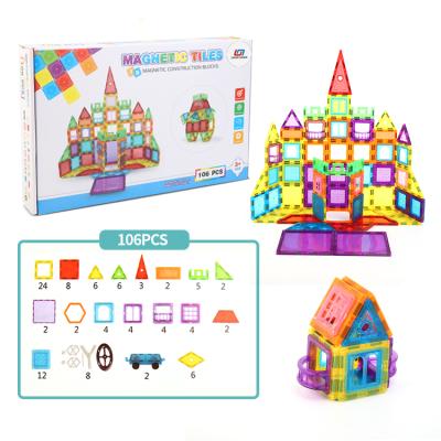 China Toy Magic Blocks Cube Educational Toys Puzzle Magnetic Brick Magnet Magic Tile for sale