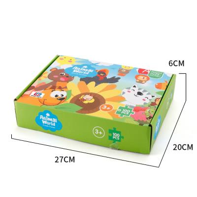 China High Quality Cartoon Toy New Style Educational Children's Toys 3d Puzzle Jigsaw Animal Set for sale