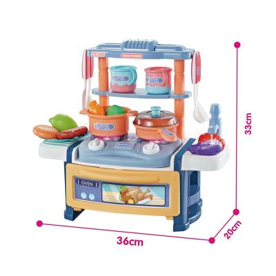 China Wholesale ABS Kitchen Tableware Toys Multiple Sizes Realistic Lights Sounds Kitchen Toys Pretend Play for sale