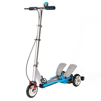 China Child China Manufacturer 3 Wheels Pedal Scooter OEM ODM Double Kids Scooter for sale