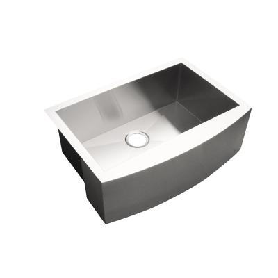 China Without Faucet 10% OFF Farmhouse Bowl Apron Front Sink 304 Stainless Steel Handmade Single Kitchen Sink for sale