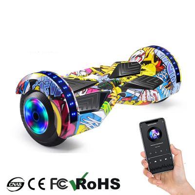 China 2023 New Lighting 8inch Cool Board Unisex Hover Board Electric Scooter Hoverboards Self Balancing Electric Scooters With CE RHOS Certificate for sale