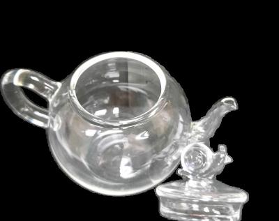 China Microwave Sustainable Oven Heat Resistant Borosilicate Glass Teapot for sale