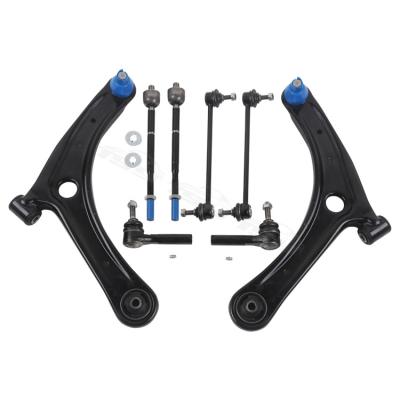 China TSY Steel Chassis Replacement Part Sets 8 PCS TSYSK015Suspension Control Arm Kit Auto Tie Rod End Kit For Jeep Compass Patriot for sale